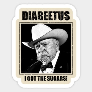 RETRO STYLE - DIABEETUS I GOT THE SUGARS! Sticker